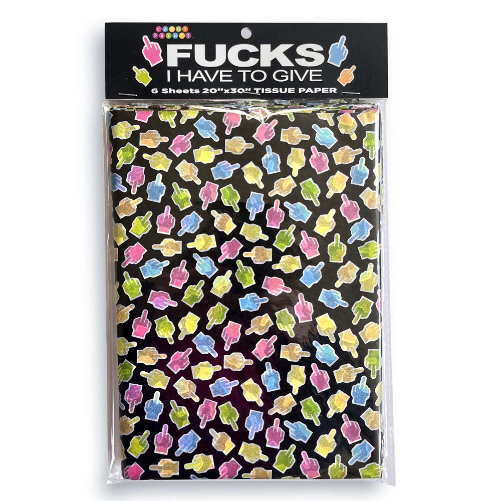 Buy Fucks I Have To Give Tissue Paper Sheets - Novelty Decoration Sheets - 6 Pack – Naughtyhut NZ sex toys online. Discreet delivery & top brands.