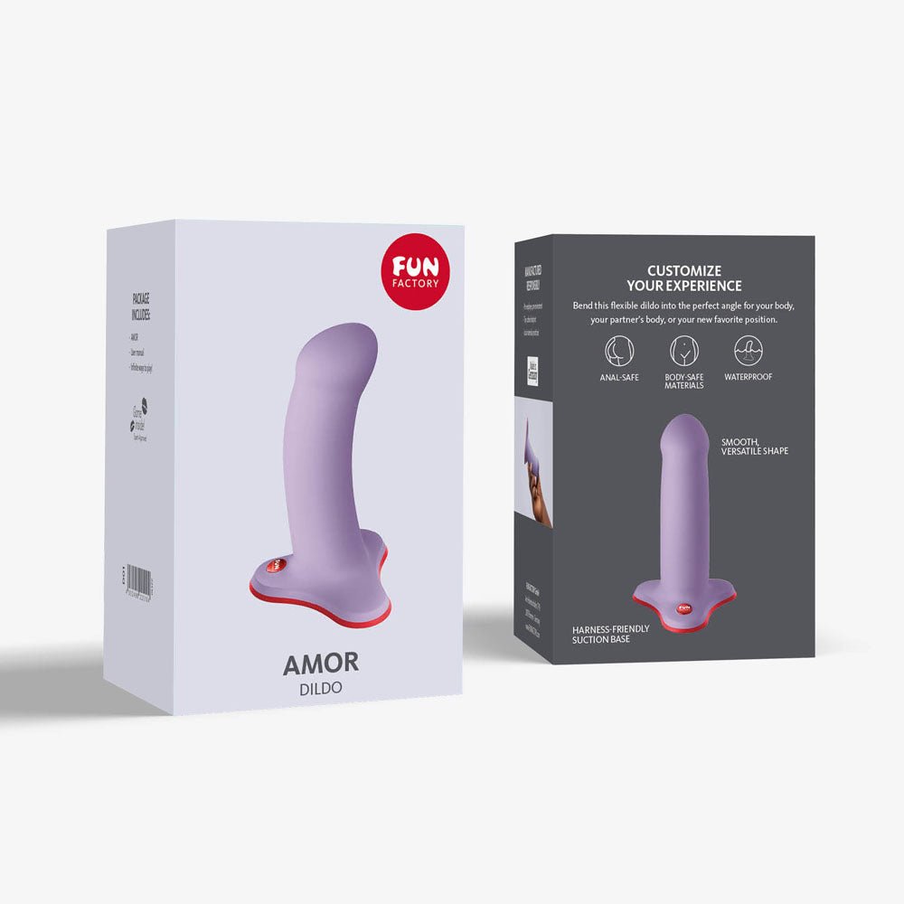Buy Fun Factory AMOR lavender - Lavender 14.6 cm Dildo – Naughtyhut NZ sex toys online. Discreet delivery & top brands.