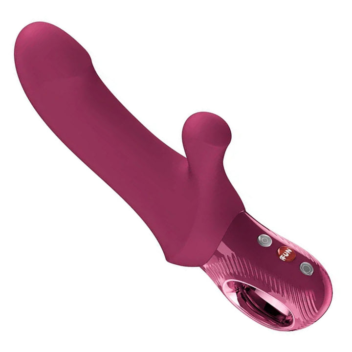 Fun Factory Bi Stronic Curve - Wine Red, swatch crop on white