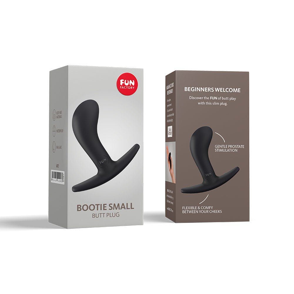 Buy Fun Factory BOOTIE M black - Black 9.3 cm Medium Butt Plug – Naughtyhut NZ sex toys online. Discreet delivery & top brands.