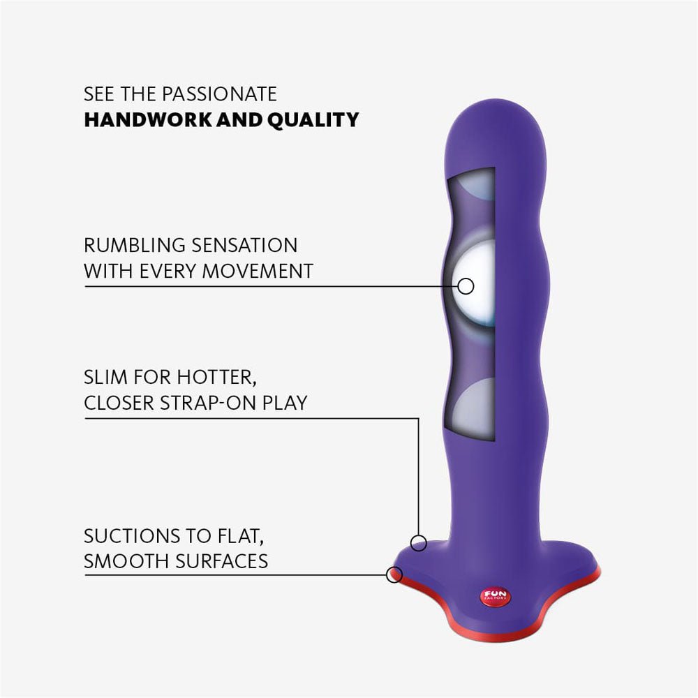 Buy Fun Factory BOUNCER flashy purple - Flashy Purple 18.5 cm Dildo – Naughtyhut NZ sex toys online. Discreet delivery & top brands.