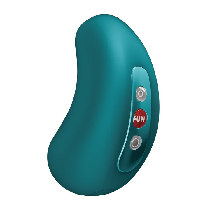 Fun Factory CHERIE Bottle Green - Bottle Green USB Rechargeable Air Pulse Stimulator – Sex toys NZ by Naughtyhut. Discreet delivery nationwide.
