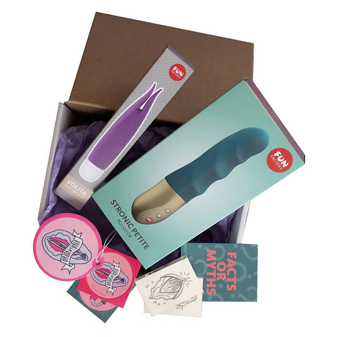 Fun Factory Clit Kit - Deep Sea Blue, swatch crop on white