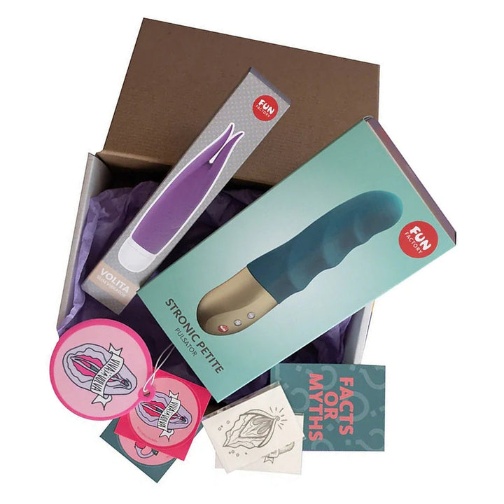 Fun Factory Clit Kit - Deep Sea Blue, swatch crop on white