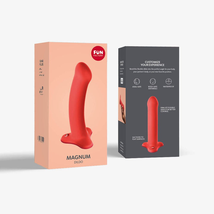 Fun Factory MAGNUM flashy coral - Coral Orange 18.3 cm Dildo – Sex toys NZ by Naughtyhut. Discreet delivery nationwide.