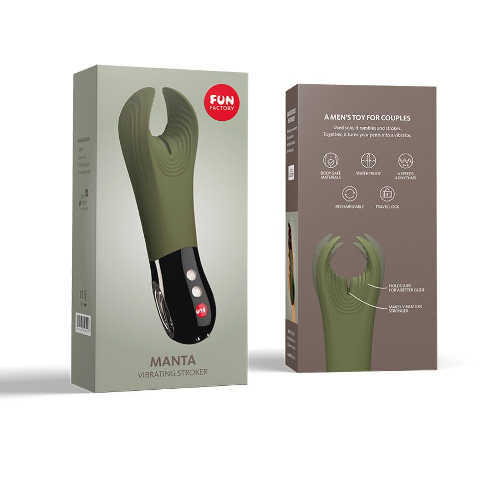 Buy Fun Factory MANTA deep sea blue - black - Deep Sea Blue 18 cm USB Rechargeable Mens & Couples Vibrator – Naughtyhut NZ sex toys online. Discreet delivery & top brands.
