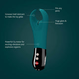 Buy Fun Factory MANTA deep sea blue - black - Deep Sea Blue 18 cm USB Rechargeable Mens & Couples Vibrator – Naughtyhut NZ sex toys online. Discreet delivery & top brands.