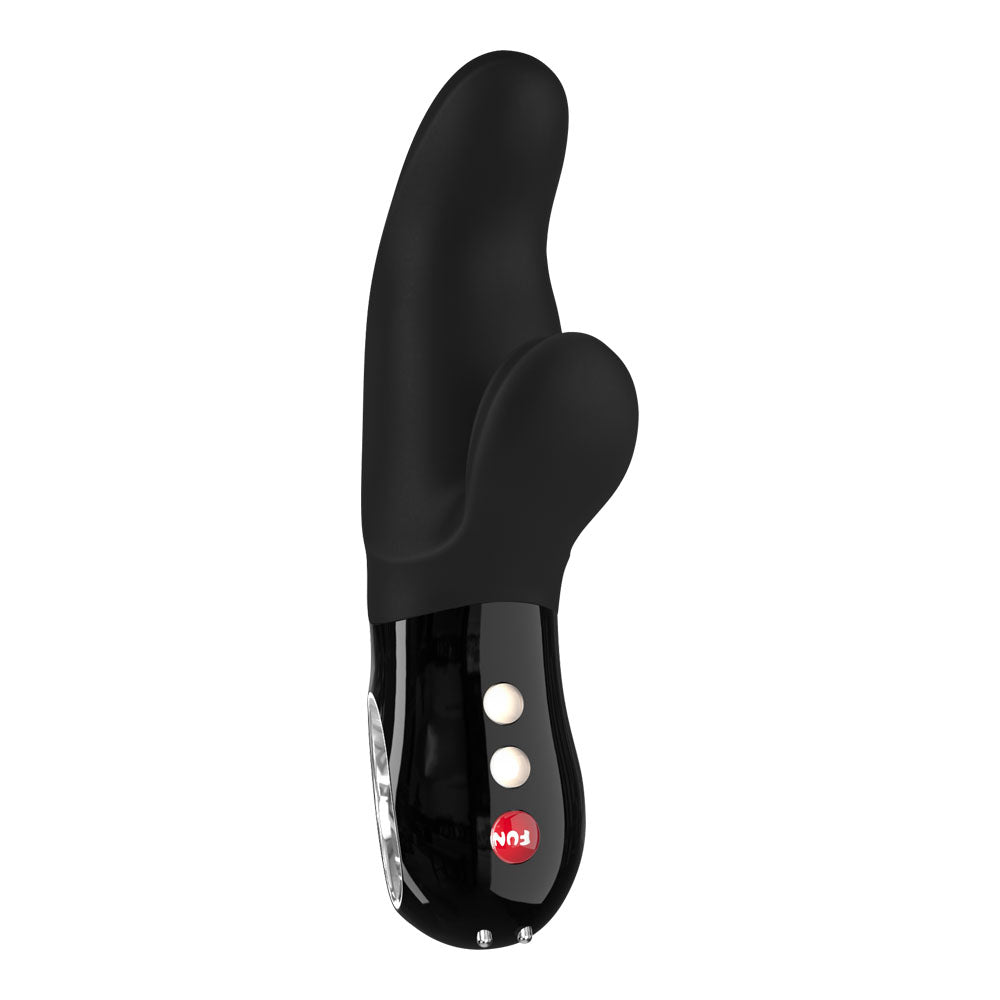Buy Fun Factory MISS BI black - Black 17 cm USB Rechargeable Rabbit Vibrator – Naughtyhut NZ sex toys online. Discreet delivery & top brands.