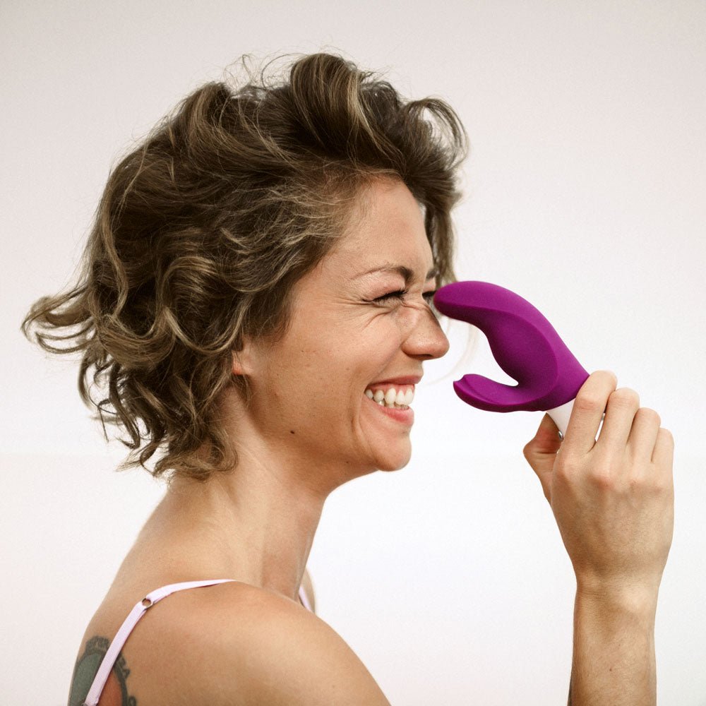 Buy Fun Factory MISS BI grape - Grape 17 cm USB Rechargeable Rabbit Vibrator – Naughtyhut NZ sex toys online. Discreet delivery & top brands.