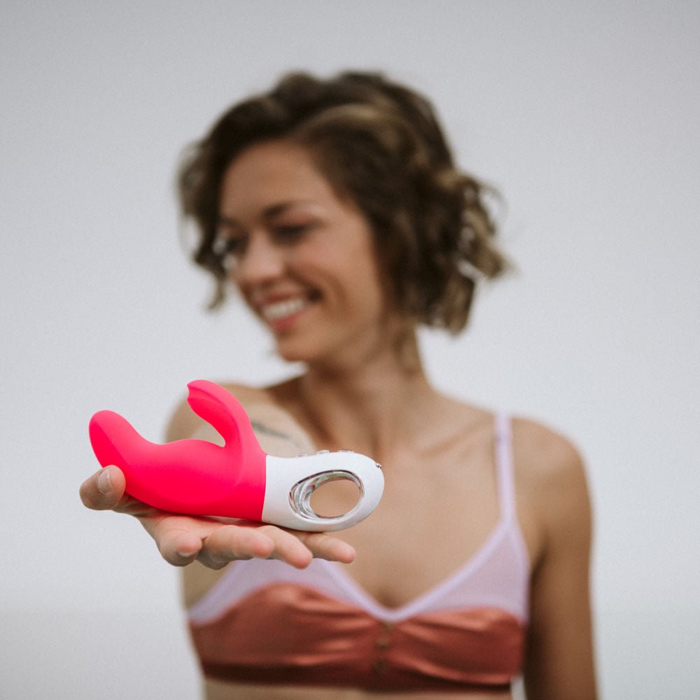 Buy Fun Factory MISS BI pink - Pink 17 cm USB Rechargeable Rabbit Vibrator – Naughtyhut NZ sex toys online. Discreet delivery & top brands.