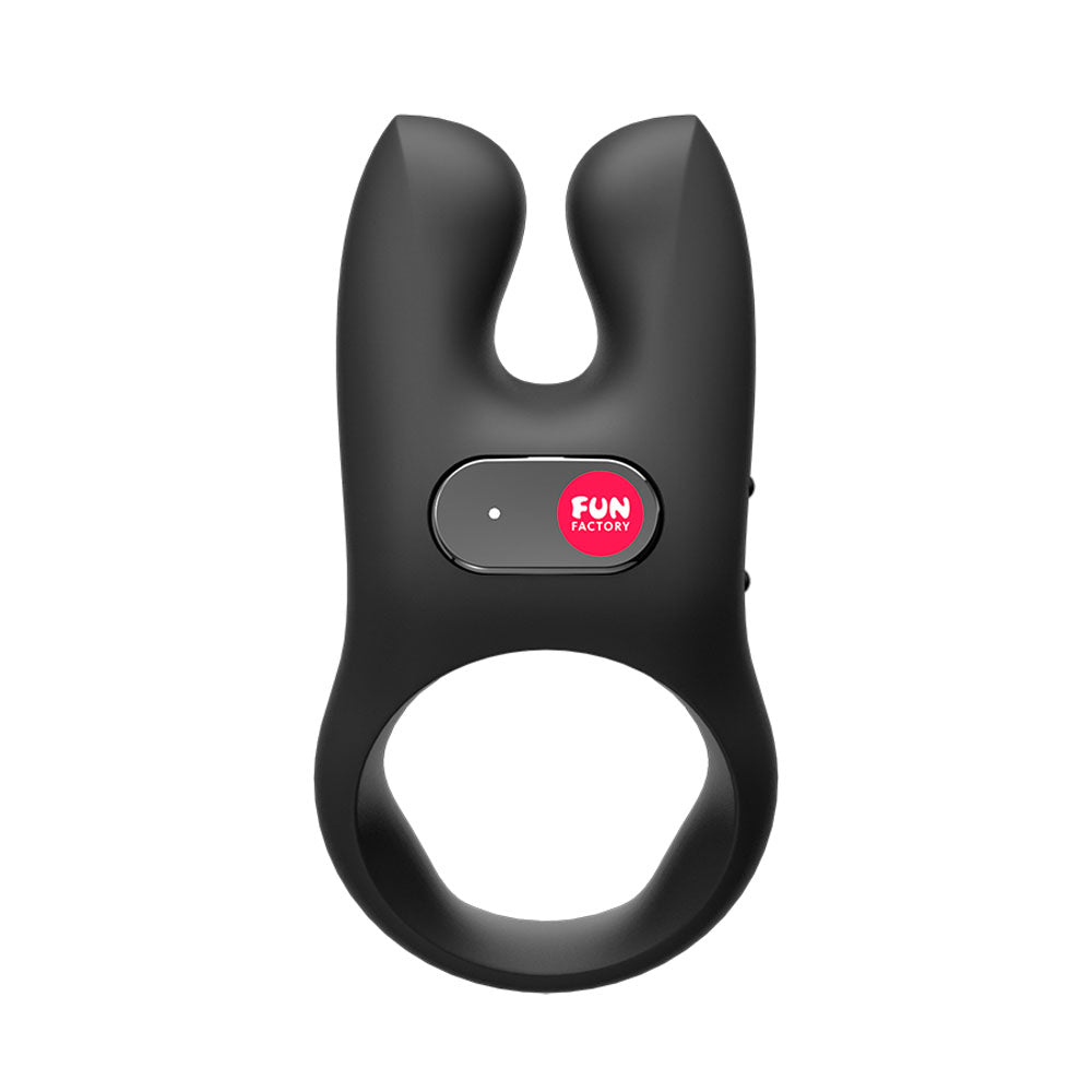 Buy Fun Factory NOS black - Black USB Rechargeable Vibrating Cock Ring – Naughtyhut NZ sex toys online. Discreet delivery & top brands.