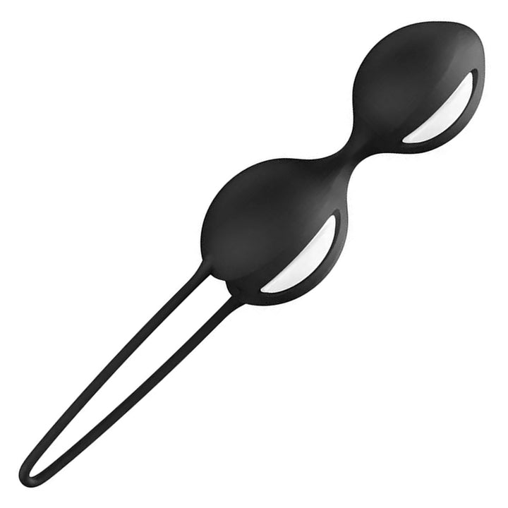 Fun Factory Smartballs Duo - Black, swatch crop on white