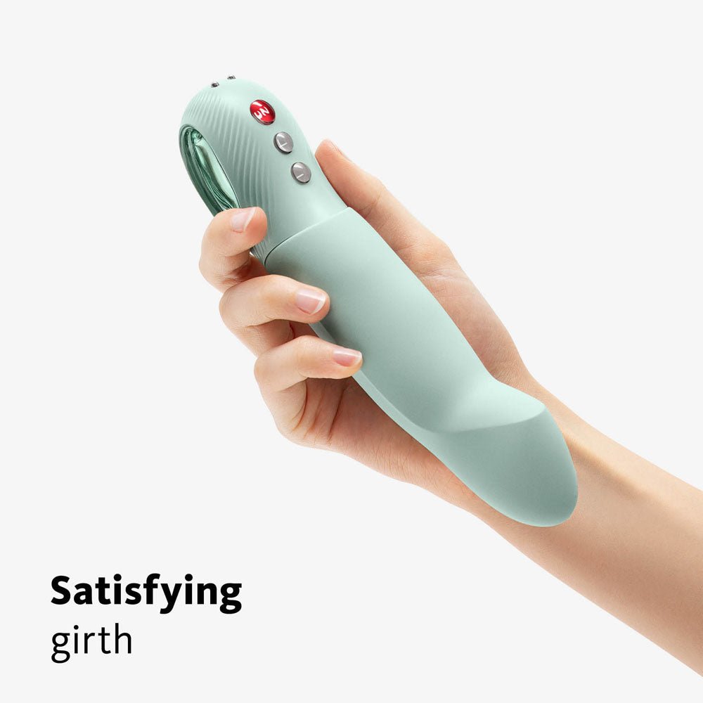 Buy Fun Factory STRONIC G FORTE sage green - Mint Green 19 cm USB Rechargeable Thruster – Naughtyhut NZ sex toys online. Discreet delivery & top brands.
