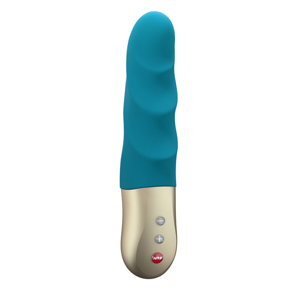 Buy Fun Factory STRONIC PETITE deep sea blue - Deep Sea Blue 17 cm USB Rechargeable Thrusting Vibrator – Naughtyhut NZ sex toys online. Discreet delivery & top brands.