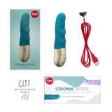 Buy Fun Factory STRONIC PETITE deep sea blue - Deep Sea Blue 17 cm USB Rechargeable Thrusting Vibrator – Naughtyhut NZ sex toys online. Discreet delivery & top brands.
