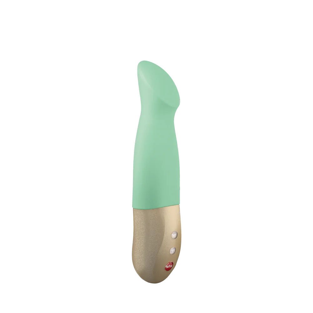Fun Factory SUNDAZE pistachio - Pistachio Green 17.5 cm USB Rechargeable Thrusting Vibrator – Sex toys NZ by Naughtyhut. Discreet delivery nationwide.