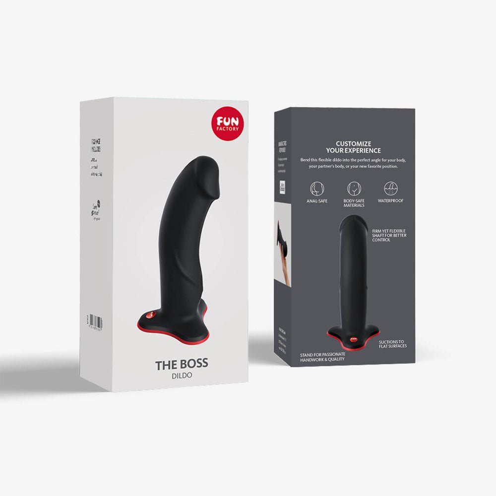 Buy Fun Factory THE BOSS STUB black - Black 17.9 cm Dildo – Naughtyhut NZ sex toys online. Discreet delivery & top brands.