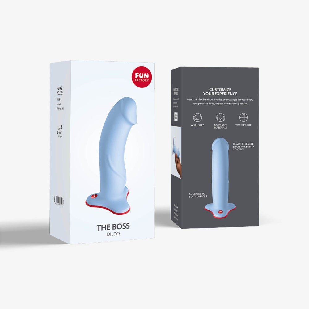 Buy Fun Factory THE BOSS STUB dove blue - Dove Blue 17.9 cm Dildo – Naughtyhut NZ sex toys online. Discreet delivery & top brands.