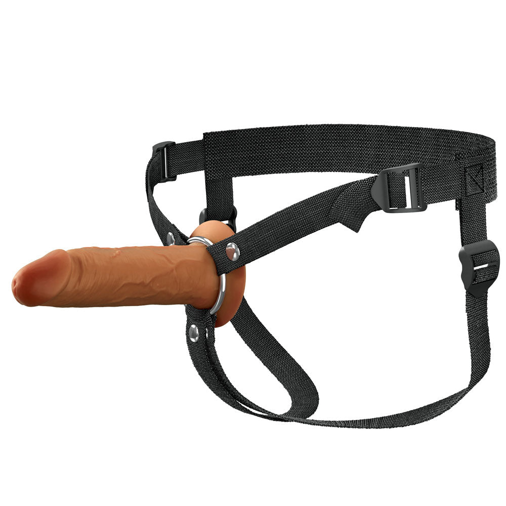 Buy FX Elite 6'' Silicone Hollow Strap - On - Tan - Tan 15.2 cm Hollow Strap - On – Naughtyhut NZ sex toys online. Discreet delivery & top brands.