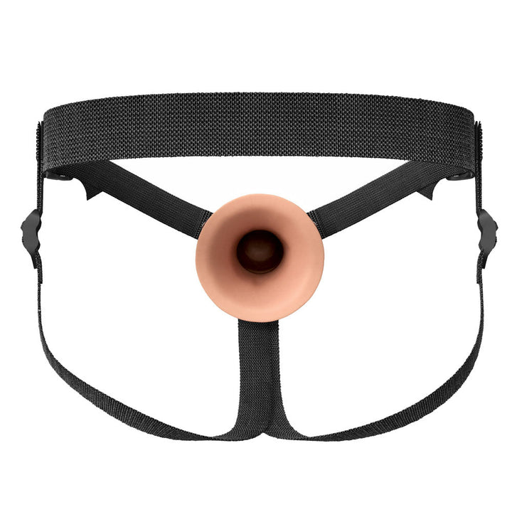 FX Elite 7'' Silicone Hollow Strap - On - Flesh - Flesh 17.8 cm Hollow Strap - On – Sex toys NZ by Naughtyhut. Discreet delivery nationwide.