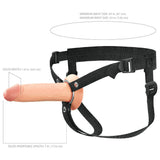 Buy FX Elite 7'' Silicone Hollow Strap - On - Flesh - Flesh 17.8 cm Hollow Strap - On – Naughtyhut NZ sex toys online. Discreet delivery & top brands.