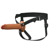 Buy FX Elite 7'' Silicone Hollow Strap - On - Tan - Tan 17.8 cm Hollow Strap - On – Naughtyhut NZ sex toys online. Discreet delivery & top brands.