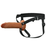 Buy FX Elite 8'' Silicone Hollow Strap - On - Tan - Tan 20 cm Hollow Strap - On – Naughtyhut NZ sex toys online. Discreet delivery & top brands.