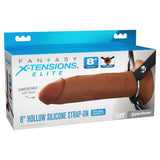 Buy FX Elite 8'' Silicone Hollow Strap - On - Tan - Tan 20 cm Hollow Strap - On – Naughtyhut NZ sex toys online. Discreet delivery & top brands.