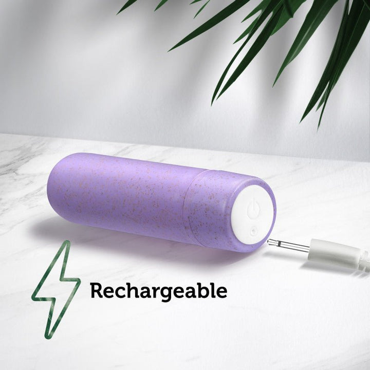 Gaia Eco Rechargeable Bullet - Lilac Purple USB Rechargeable Bullet – Sex toys NZ by Naughtyhut. Discreet delivery nationwide.