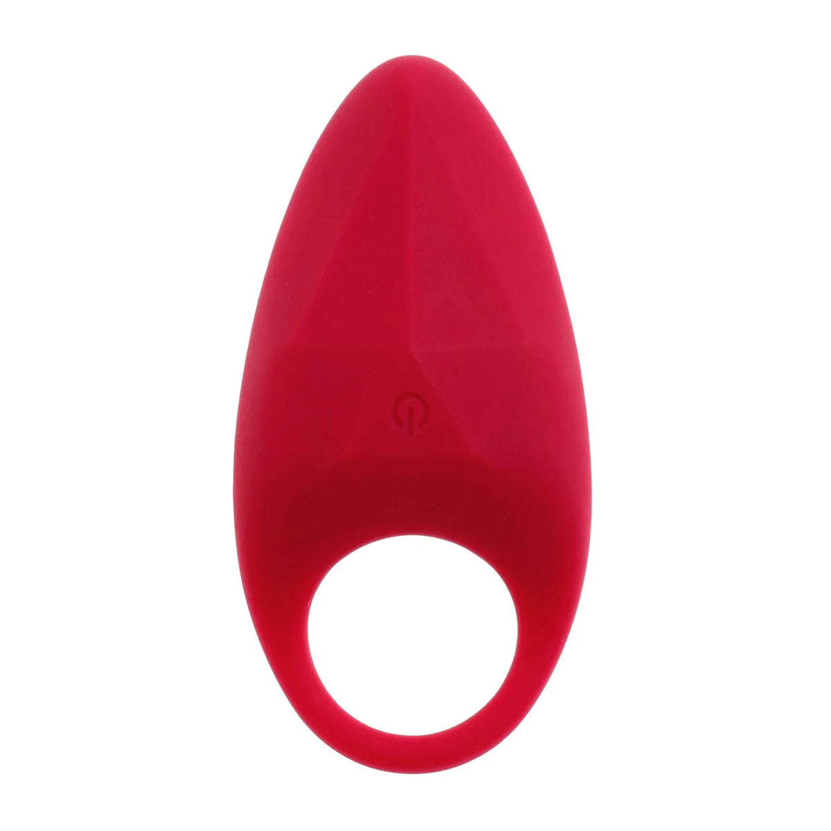 ELIXIR Play Garnet vibrating cock ring in Red, pointed crest with button