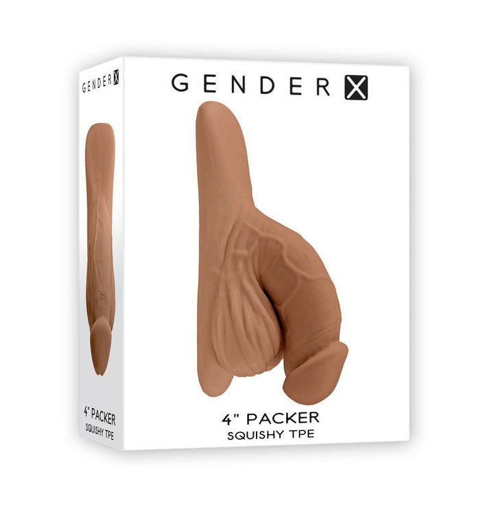 Gender X 4'' PACKER - Medium - Tan 10 cm Packer – Sex toys NZ by Naughtyhut. Discreet delivery nationwide.