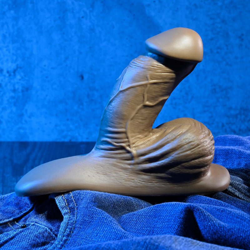 Buy Gender X 4'' SILICONE PACKER DARK - Brown 10 cm Packer – Naughtyhut NZ sex toys online. Discreet delivery & top brands.