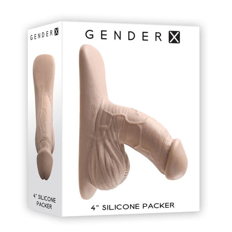 Buy Gender X 4'' SILICONE PACKER LIGHT - Flesh 10 cm Packer – Naughtyhut NZ sex toys online. Discreet delivery & top brands.