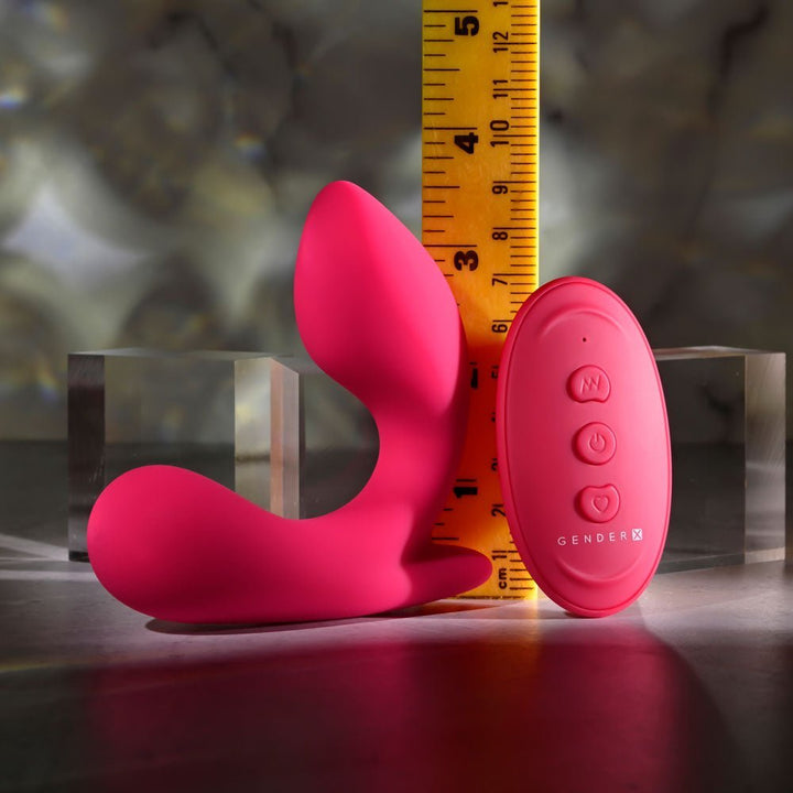 Gender X ALL ABOUT THE BASS - Pink USB Rechargeable Wearable Vibrator with Wireless Remote – Sex toys NZ by Naughtyhut. Discreet delivery nationwide.