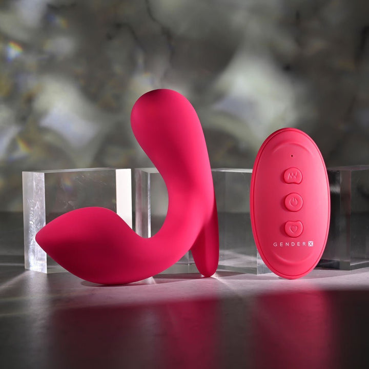 Gender X ALL ABOUT THE BASS - Pink USB Rechargeable Wearable Vibrator with Wireless Remote – Sex toys NZ by Naughtyhut. Discreet delivery nationwide.