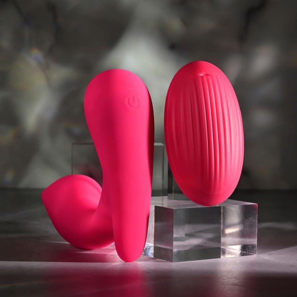 Gender X ALL ABOUT THE BASS - Pink USB Rechargeable Wearable Vibrator with Wireless Remote – Sex toys NZ by Naughtyhut. Discreet delivery nationwide.
