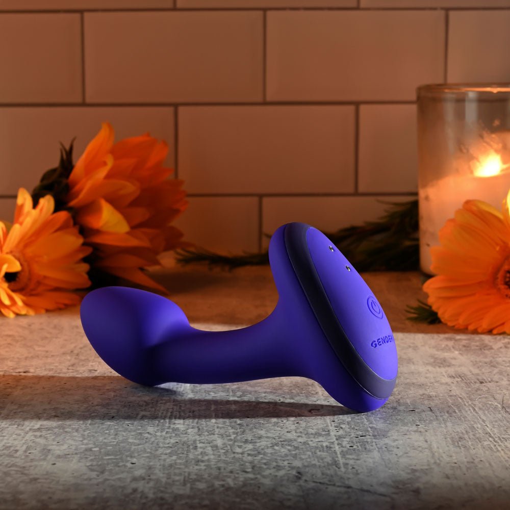Buy Gender X ANYBODYS PLUG - Blue 11.4 cm USB Rechargeable Vibrating Butt Plug – Naughtyhut NZ sex toys online. Discreet delivery & top brands.