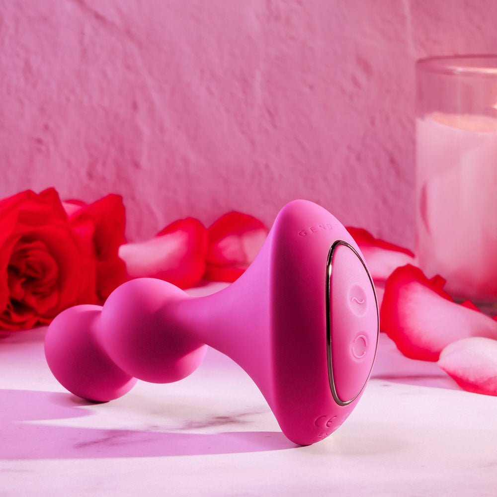 Buy Gender X BALL GAME - Pink 13.5 cm USB Rechargeable Vibrating Butt Plug – Naughtyhut NZ sex toys online. Discreet delivery & top brands.