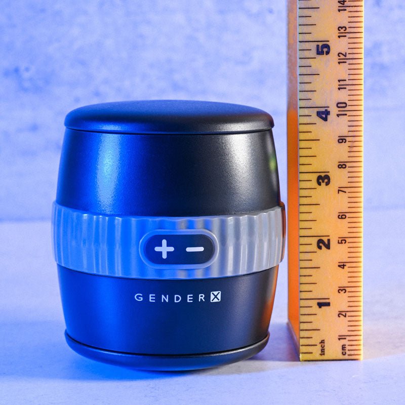 Buy Gender X BARREL OF FUN - Black USB Rechargeable Stroker – Naughtyhut NZ sex toys online. Discreet delivery & top brands.