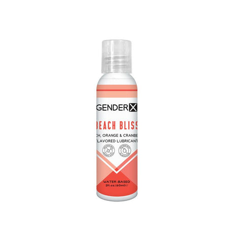 Buy Gender X BEACH BLISS Flavoured Lube - 60 ml - Peach, Orange & Cranberry Flavoured Water Based Lubricant - 60 ml Bottle – Naughtyhut NZ sex toys online. Discreet delivery & top brands.