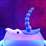 Buy Gender X BEADED PLEASURE - Blue 11.4 cm USB Rechargeable Vibrating Anal Beads with Remote – Naughtyhut NZ sex toys online. Discreet delivery & top brands.