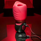 Buy Gender X BODY KISSES - Black/Red USB Rechargeable Sucking Stimulator – Naughtyhut NZ sex toys online. Discreet delivery & top brands.