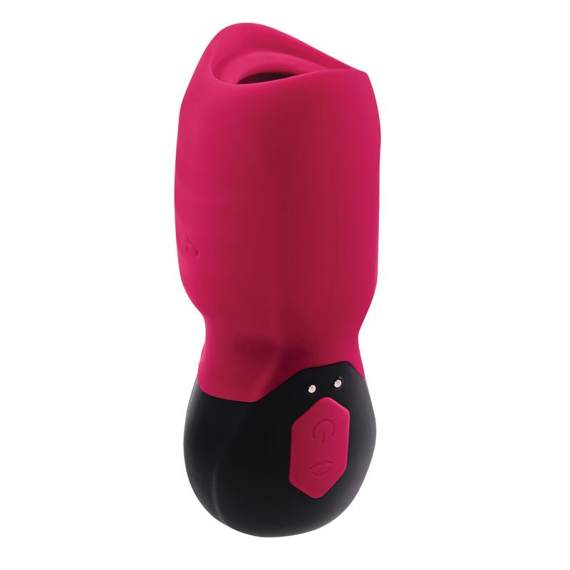 Buy Gender X BODY KISSES - Black/Red USB Rechargeable Sucking Stimulator – Naughtyhut NZ sex toys online. Discreet delivery & top brands.