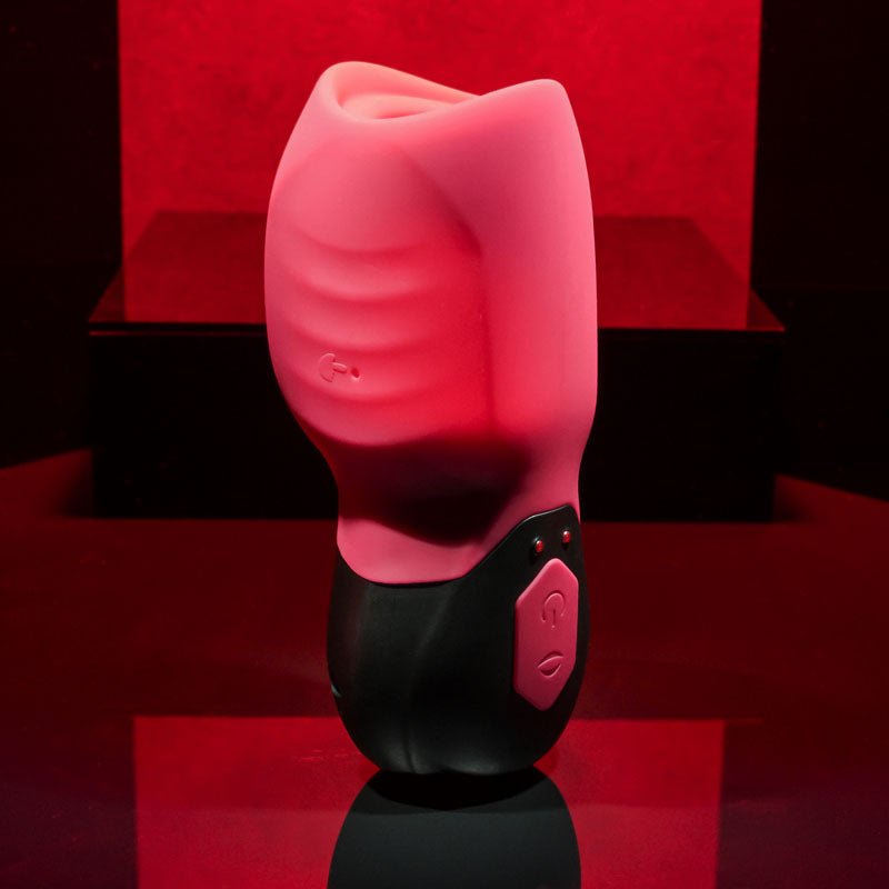 Buy Gender X BODY KISSES - Black/Red USB Rechargeable Sucking Stimulator – Naughtyhut NZ sex toys online. Discreet delivery & top brands.