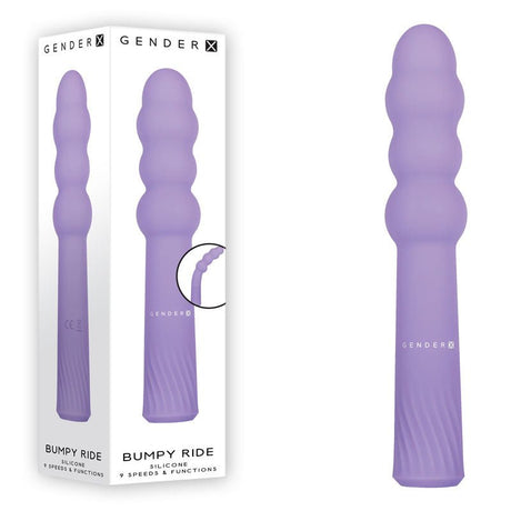 Buy Gender X BUMPY RIDE - Purple 17.4 cm USB Rechargeable Vibrator – Naughtyhut NZ sex toys online. Discreet delivery & top brands.