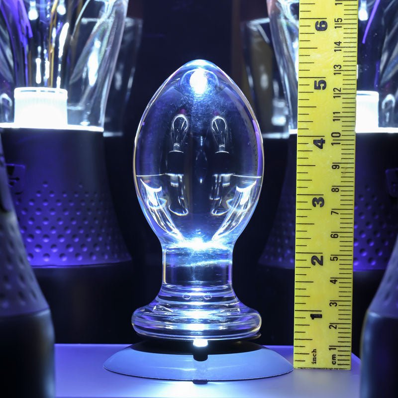Buy Gender X Crystal Ball - Clear Glass 13.6 cm Butt Plug with Suction Base – Naughtyhut NZ sex toys online. Discreet delivery & top brands.