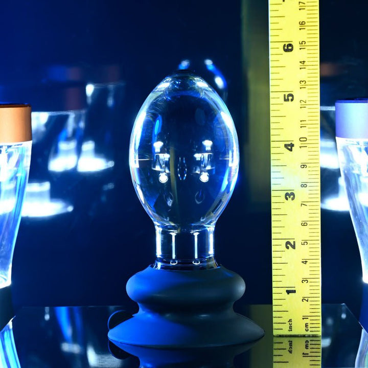 Gender X Crystal Ball - Clear Glass 13.6 cm Butt Plug with Suction Base – Sex toys NZ by Naughtyhut. Discreet delivery nationwide.
