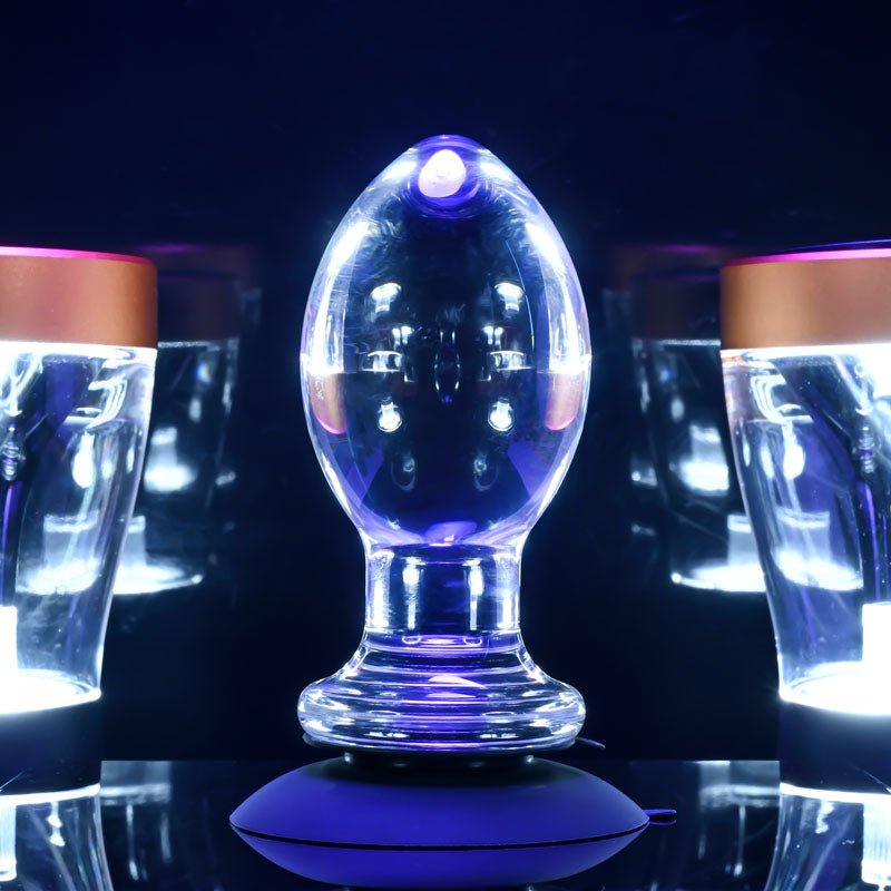 Gender X Crystal Ball - Clear Glass 13.6 cm Butt Plug with Suction Base – Sex toys NZ by Naughtyhut. Discreet delivery nationwide.