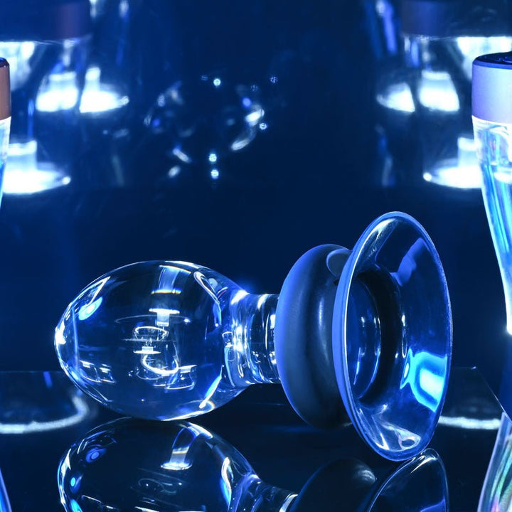 Gender X Crystal Ball - Clear Glass 13.6 cm Butt Plug with Suction Base – Sex toys NZ by Naughtyhut. Discreet delivery nationwide.