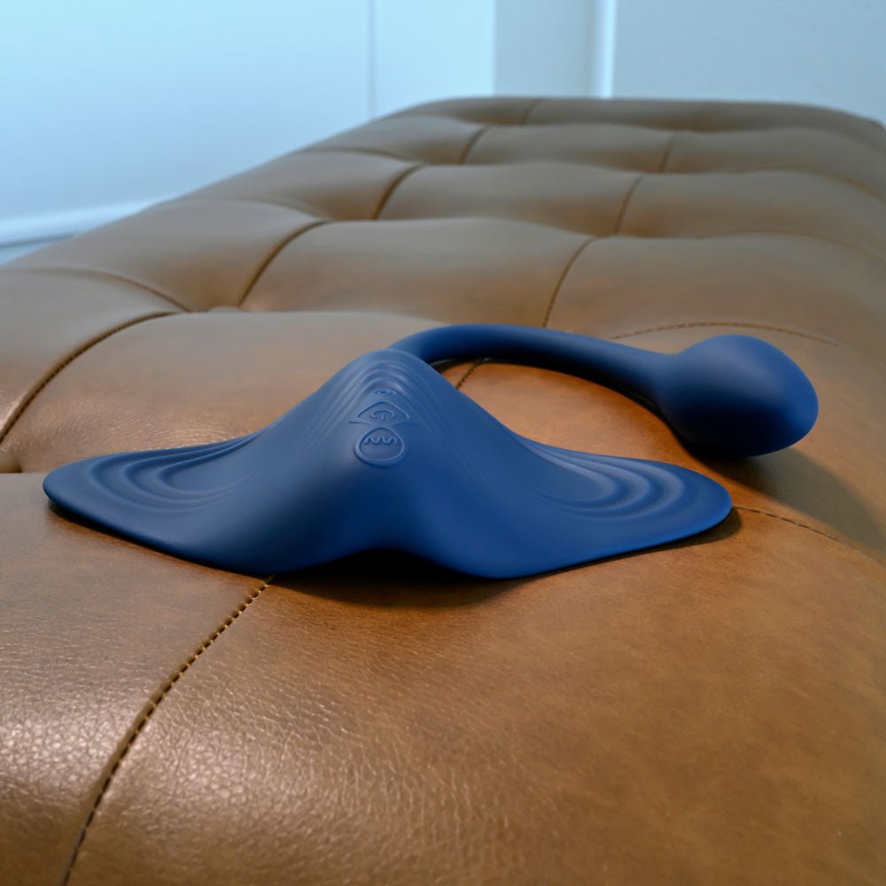 Gender X DAILY GRIND - Blue USB Rechargeable Grinding Pad with Anal Plug – Sex toys NZ by Naughtyhut. Discreet delivery nationwide.